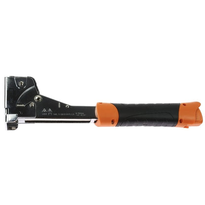 Capsator manual, Holzer, din metal, tip ciocan, Compatibilitate capse 6 - 14 mm, ofera stabilitate, pentru amenajari si constructii usoare, fixarea foliilor, izolatiilor, materialelor textile
