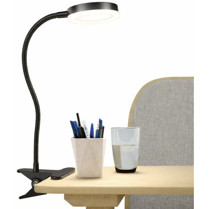 Veioză LED Hoff, cu clips, 6 W, 450 lm, lumina neutra 4000K, 45x12cm