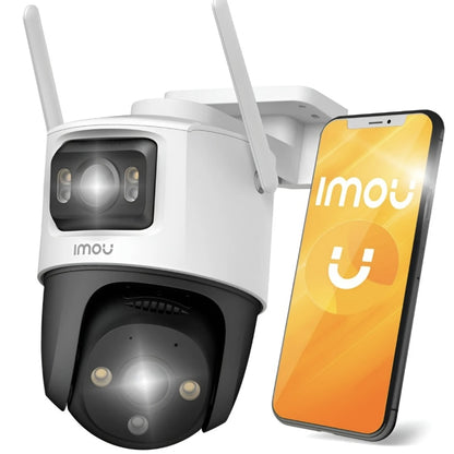 Camera de supraveghere smart inteligenta, IMOU, 5MP cu 5MP, IP66, Wi-Fi, IR 30m, slot micro SD, microfon, difuzor, interior, exterior, Android, iOS, 256gb max, -20 la +50