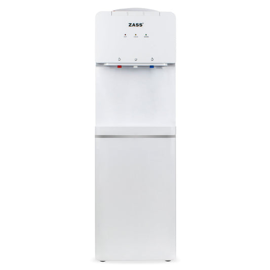 Dozator apa de podea cu compresor Zass ZWD 17 CNS, Putere incalzire 550W, putere racire 90W, compatibil cu bidoane de apa 11 l si 19 l, Silentios 36 dB, Culoare Alb