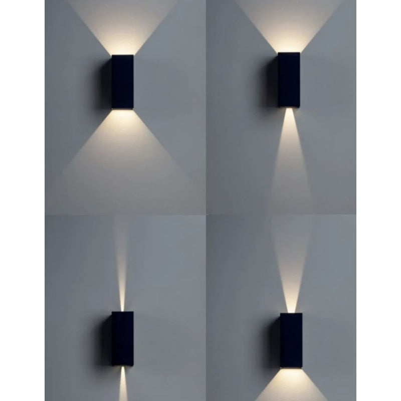 Aplica LED exterior Smarter, gri, 2 x 5W, IP54, dimensiuni 73x170x69mm