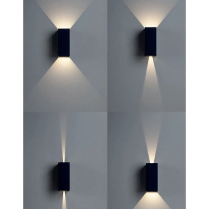 Aplica LED exterior Smarter, gri, 2 x 5W, IP54, dimensiuni 73x170x69mm