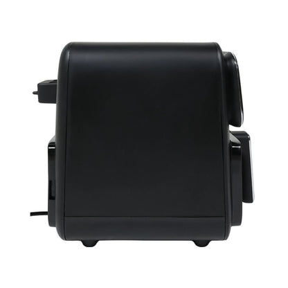 Friteuza cu aer cald, airfryer, Paxton, 1400 W, 4 litri, 8 programe, timer, afisaj digital tactil, termostat reglabil, interval temperatura de la 80 la 200 grade, negru, 5 kg, 1m