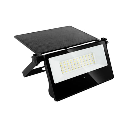 Proiector solar LED Hoff, 20 W, 1800 lm, negru, cu senzor de miscare, IP65, 210x140x40mm, 20.000 ore, autonomie 20 de ore