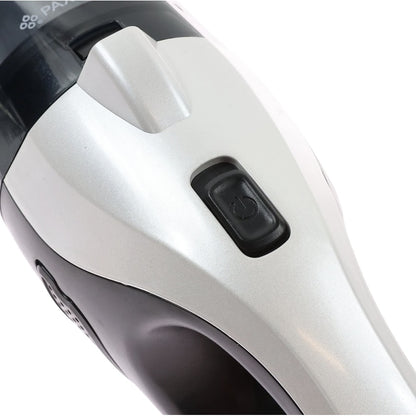 Aspirator de mana, Paxton, aspirare umeda si uscata, pentru uz casnic si auto, filtru HEPA, 0.45 l, acumulator, Li-ion 7.4 V 3600 mAh, lumina LED, 150 W, alb + negru, 0.58 kg, USBC, cablu masina