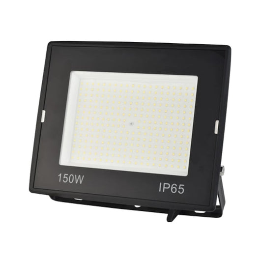 Proiector LED Hoff, 150 W, 16500 lm, lumina rece, IP65, 6500K, 220V, 0.3 m cablu, protectie exterior, lumineaza la 15 m distanta proiectie, aluminiu, 25.000 ore functionare