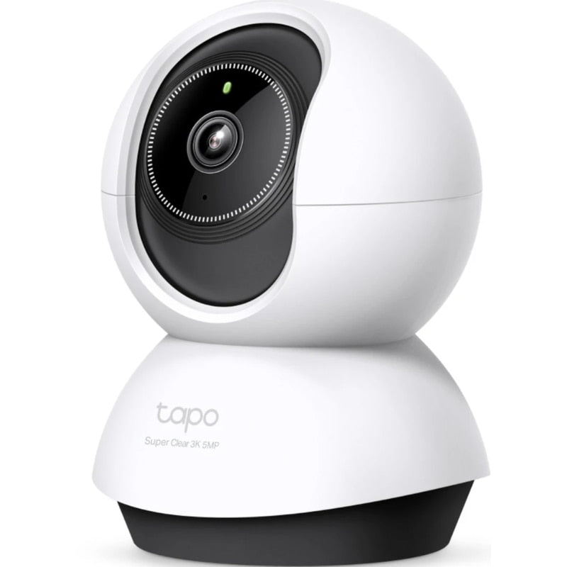 Camera de supraveghere smart / inteligenta Tapo, 5 MP, 3K, Pan/Tilt, interior, microfon, difuzor, alb, difuzor, detectare miscare, detectare forma umana, microfon, vizibilitate pe noapte, Zoom, AI