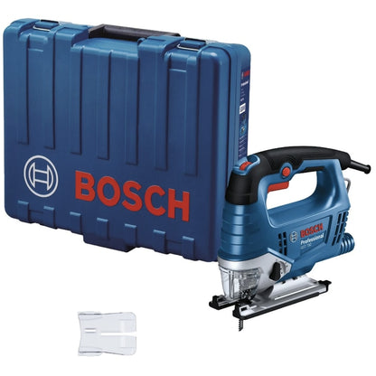 Fierastrau electric vertical, pendular, Bosch Profesional, 520 W, taiere lemn, metal, plastic, cu capac de protectie, capac de plastic, panza pentru fierastrau vertical, valiza din plastic, 87 dB