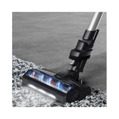 Aspirator vertical Rowenta X-Pert, ciclonic, aspirare uscata, pentru uz casnic si auto, perie cu iluminare LED, acumulator Li-ion 18 V, 0.44 litri, 140 W, negru si violet