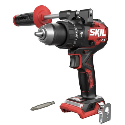 Masina de gaurit si insurubat, cu percutie, pe acumulator, 20 V, Skil, 2100 rpm, mandrina rapida, motor fara perii, include bit de surubelnita cu doua capete, clema pentru curea, 2.1kg, suruburi 12mm