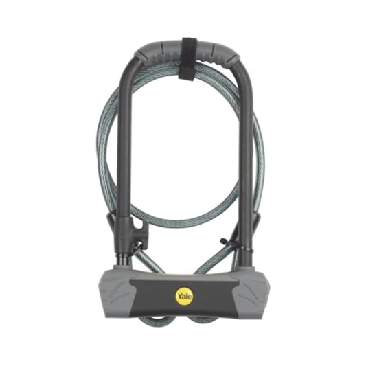Antifurt bicicleta tip U, Yale, cu cheie, maxima securitate, 23 cm, otel, 1.74 kg, 4 chei