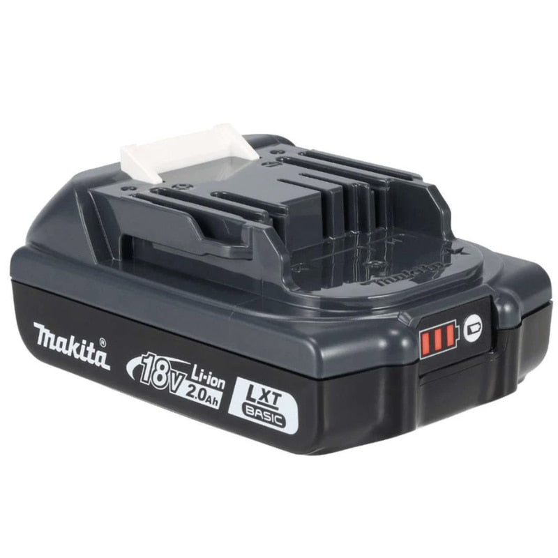 Masina de gaurit si insurubat, cu 2 acumulatori inclusi, 18 V, 2 Ah, Makita, 1900 rpm, mandrina rapida, motor fara perii, cu valiza si incarcator, suruburi 6mm maxim, 1.4 kg, stanga / dreapta, 65 Nm