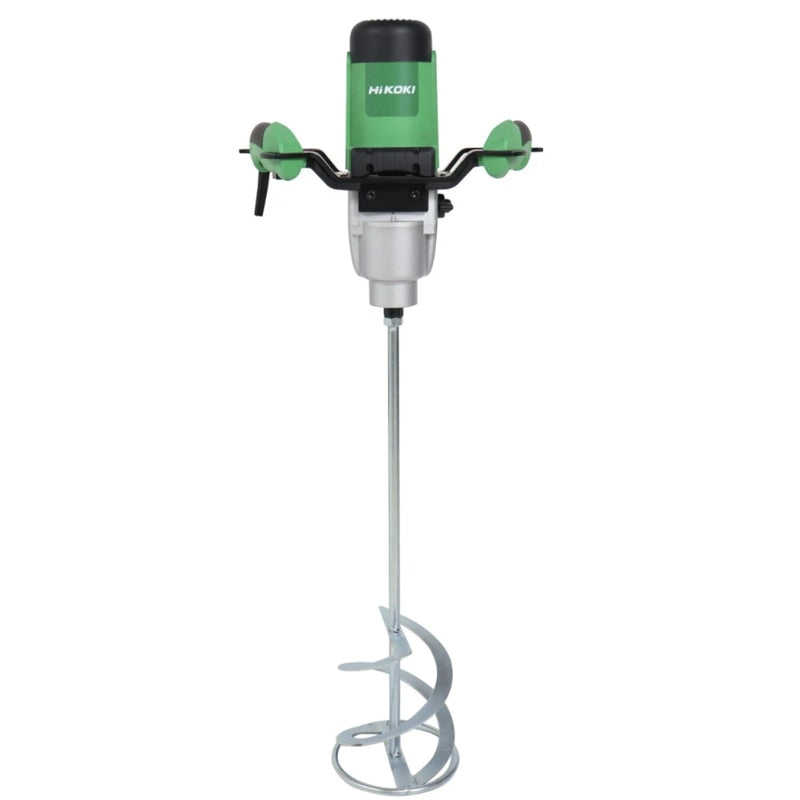 Malaxor / mixer electric Hikoki, 1600 W, diametru melc 160 mm, amestecator adeziv, mortar, vopsele, glet, profesional, cu 1 paleta, M14, 2 trepte viteza, 650 rpm, 230V, buton ON, protectie tensiune