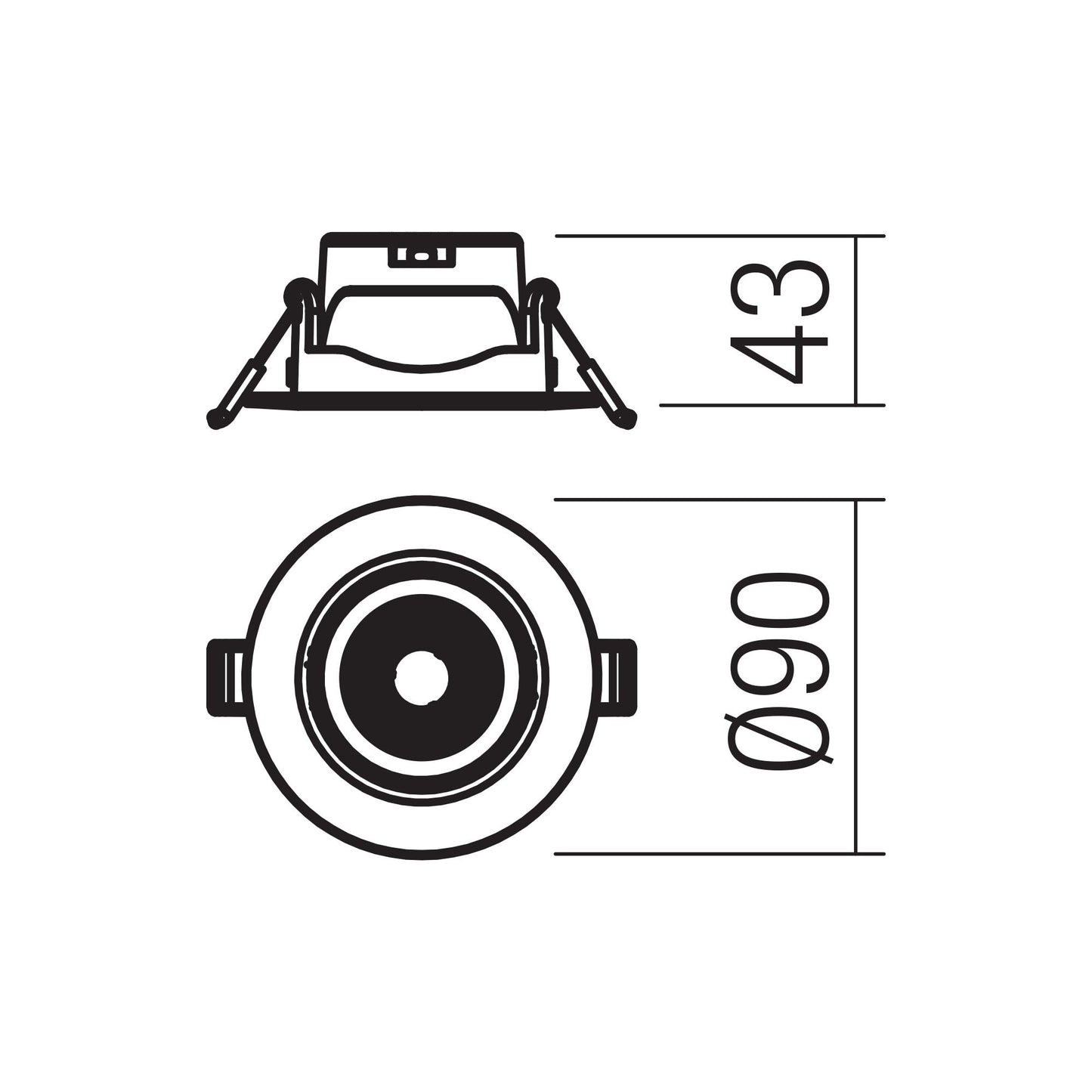 Spot LED incastrat PT 08 70420, 6.5W, lumina neutra, orientabil, alb mat
