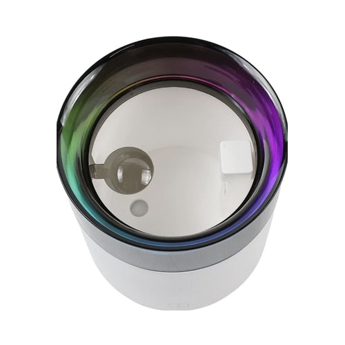 Difuzor aromaterapie ultrasonic H10, alb, 0.15 litri, lumina ambientala, 220V, 400 g, indicator LED, recomandata: dormitor, living, birou, oprire automat