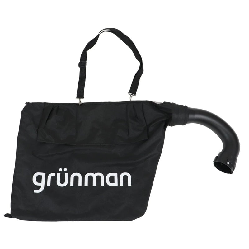 Suflanta / aspirator frunze, pe benzina, Grunman, motor termic in 2T, 0.8 k.W, 1.09 CP, sac 45 l, alimentare amestec benzina + ulei, 6.25 kg, 108 dB, 7500 rot/min, Raport de tocare 16:1, 252 km/h