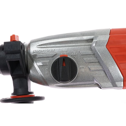 Ciocan rotopercutor Panzer, 1100 W, cu cablu, 1300 rpm, SDS-plus, cu valiza, mandrina rapida si ochelari de protectie, 3, 4 J, numar percutii 4900 bpm, functie daltuire, gaurire cu / fara percutie