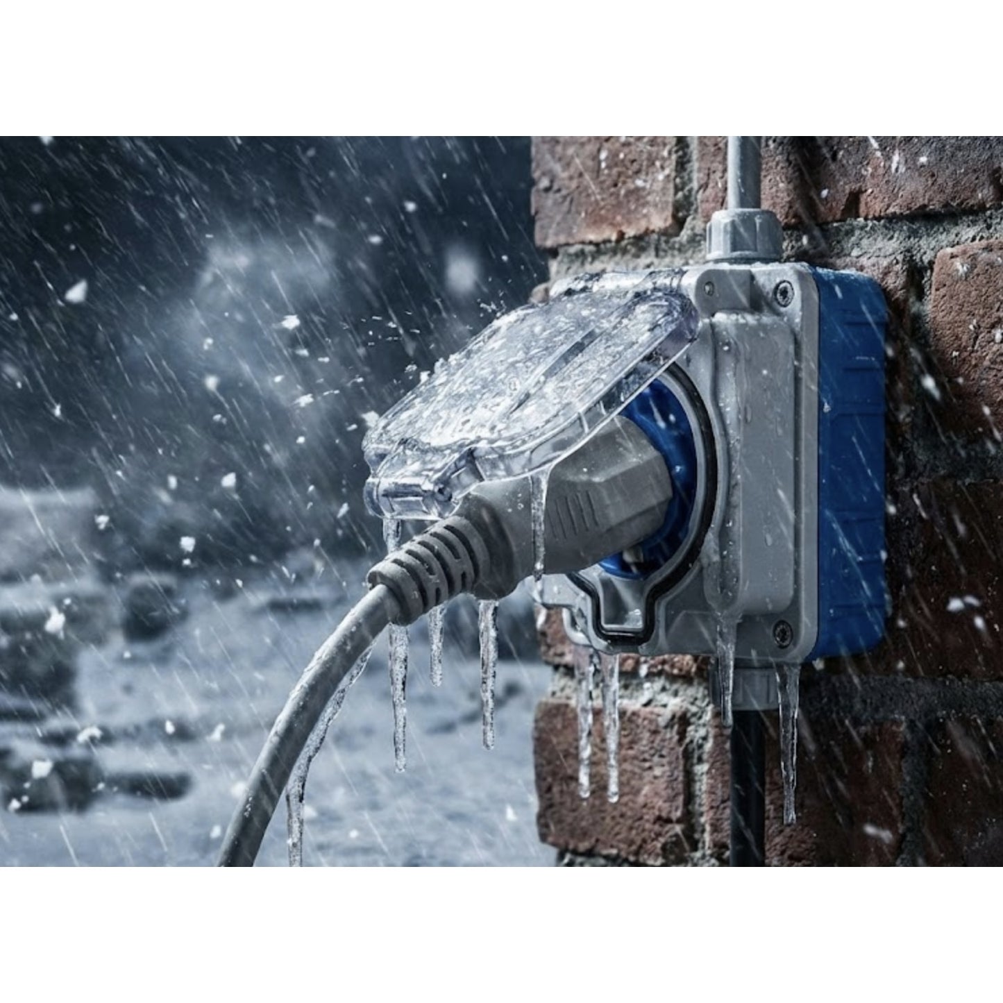 Priza simpla, aparent, cu capac, IP66, exterior, rezistent la ploaie, contact de protectie, material ignifugat, gri