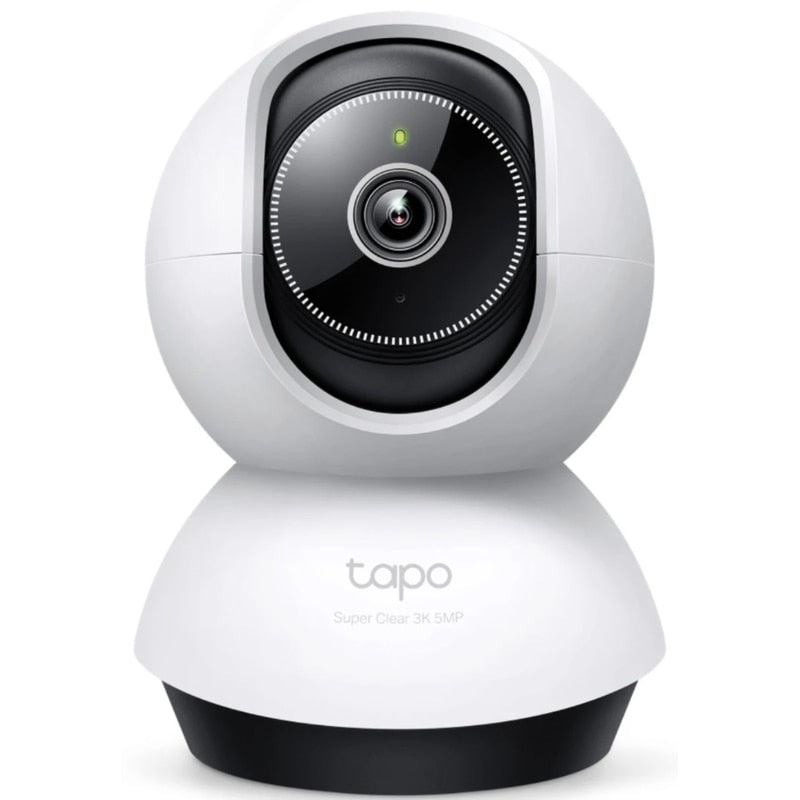 Camera de supraveghere smart / inteligenta Tapo, 5 MP, 3K, Pan/Tilt, interior, microfon, difuzor, alb, difuzor, detectare miscare, detectare forma umana, microfon, vizibilitate pe noapte, Zoom, AI