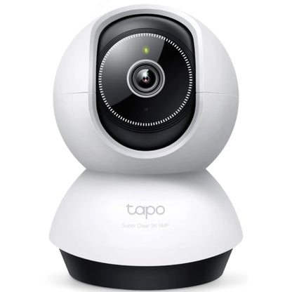 Camera de supraveghere smart / inteligenta Tapo, 5 MP, 3K, Pan/Tilt, interior, microfon, difuzor, alb, difuzor, detectare miscare, detectare forma umana, microfon, vizibilitate pe noapte, Zoom, AI