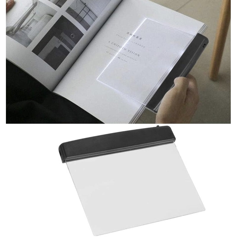 Panoul luminos LED pentru citit, accesoriu modern si practic, creat pentru lectura confortabila in conditii de lumina redusa, iluminare uniforma, lumineaza intreaga pagina, fara reflexii, NETERRA