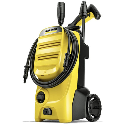 Aparat de spalat cu presiune, Karcher, 1800 W, 30 mc/h, 130 Bar max, 420 l/h max, 40 grade max, maner telescopic, furtun aspirare detergent, IPX5, 6.3 kg, 230V, mobil pe roti, accesorii incluse