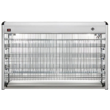 Aparat antiinsecte cu UV / insectocutor Pest Stop, 3 surse x 20W, incaperi de 250 mp, 3 ani durata de viata medie, 4.5 kg, 230 V, silentios, design estetic si simplu, gri, eficient, fiabil