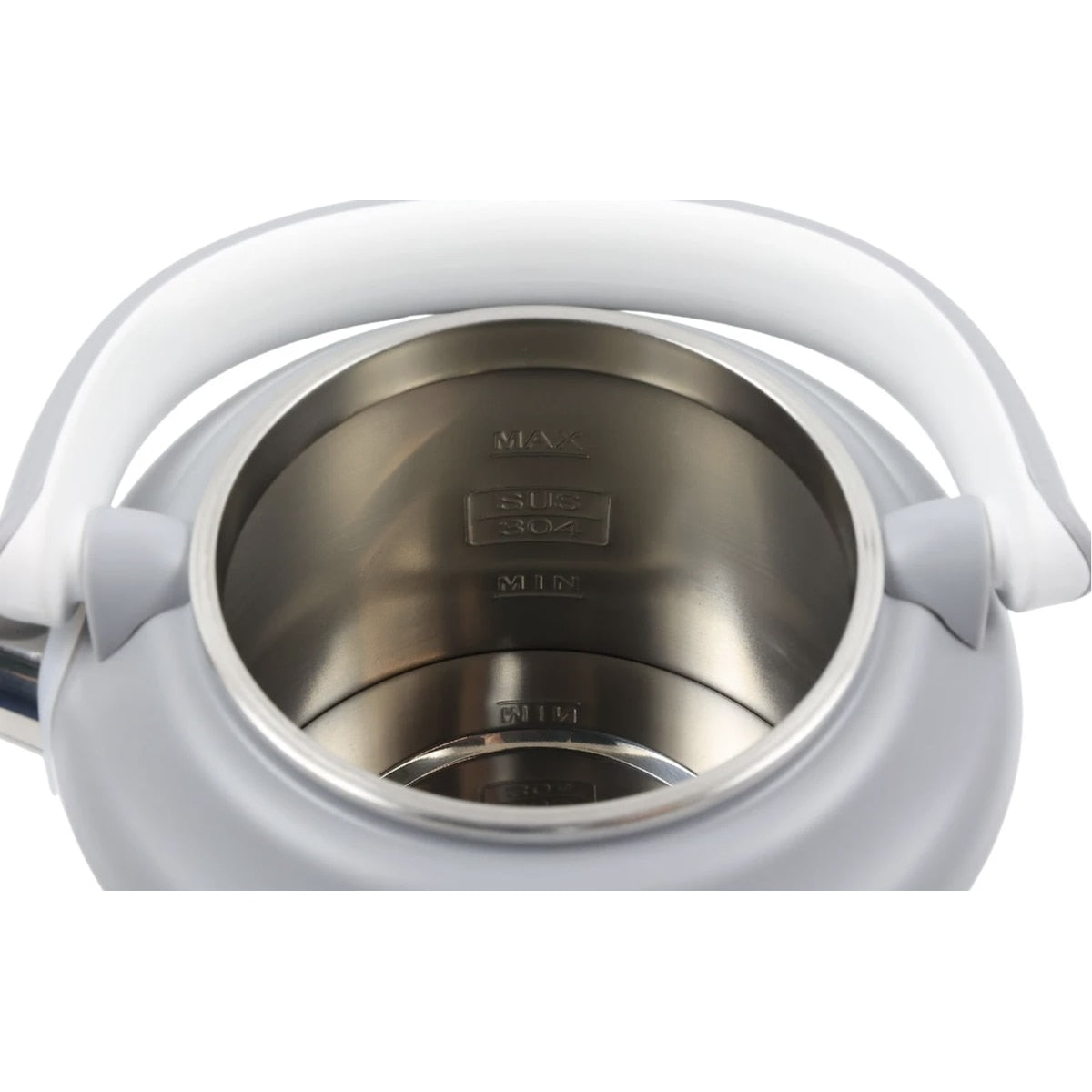 Fierbator apa electric, Paxton, 1800 W, 1.8 litri, baza rotativa de 360 grade, oprire automata, mentinere cald, maner ergonomic, marcaj nivel apa, indicator LED, alb gri, 1.2 kg, 25x19x29 cm, 230V