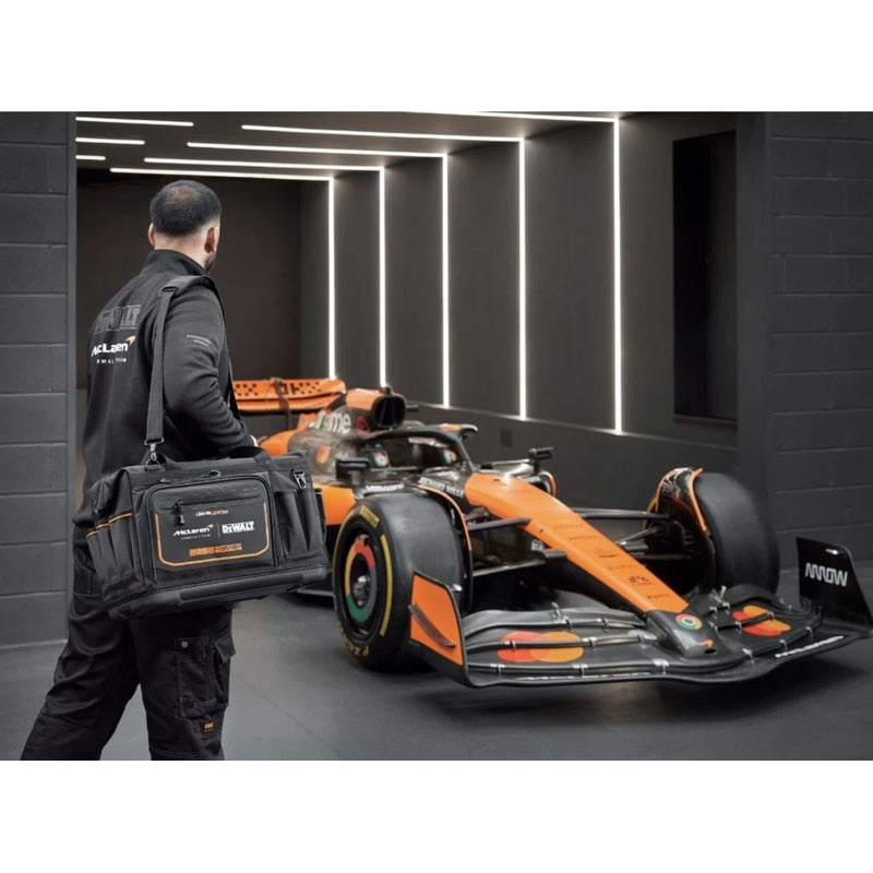 Geanta pentru scule, din material textil, DeWalt, 33 spatii depozitare, profesional 508 x 290 x 310 mm, 2.3 kg, include curea umar si manere, material textil premium, pentru santiere, ateliere