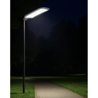Corp de iluminat stradal cu LED Hoff, 200 W, 22000 lm, lumina rece, IP65, exterior 220V, autonomie 30.000 ore, 60 cm Lungime, 1.47 kg, aluminiu