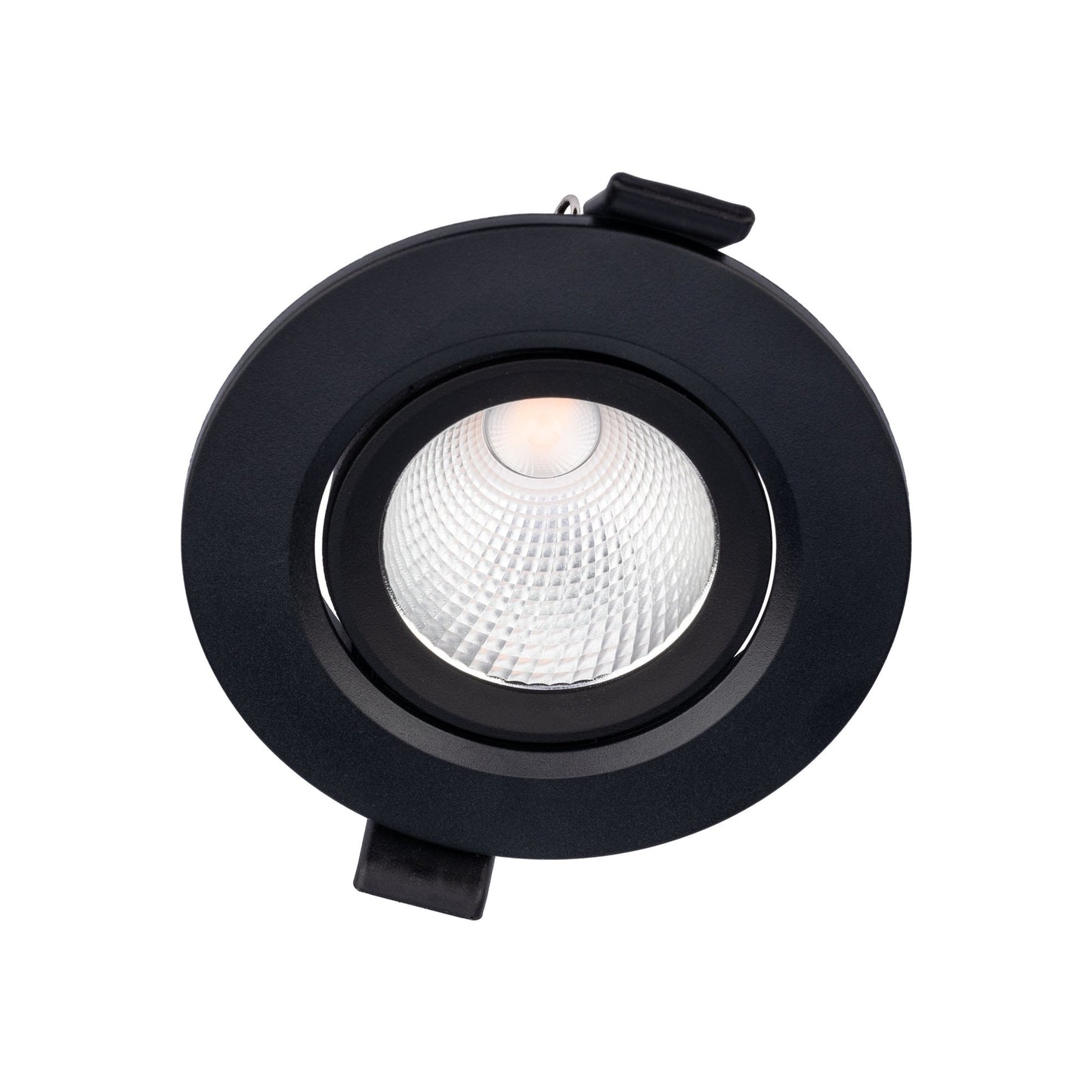 Spot LED incastrat PT 08 70425, 6.5W, lumina neutra, orientabil, negru mat