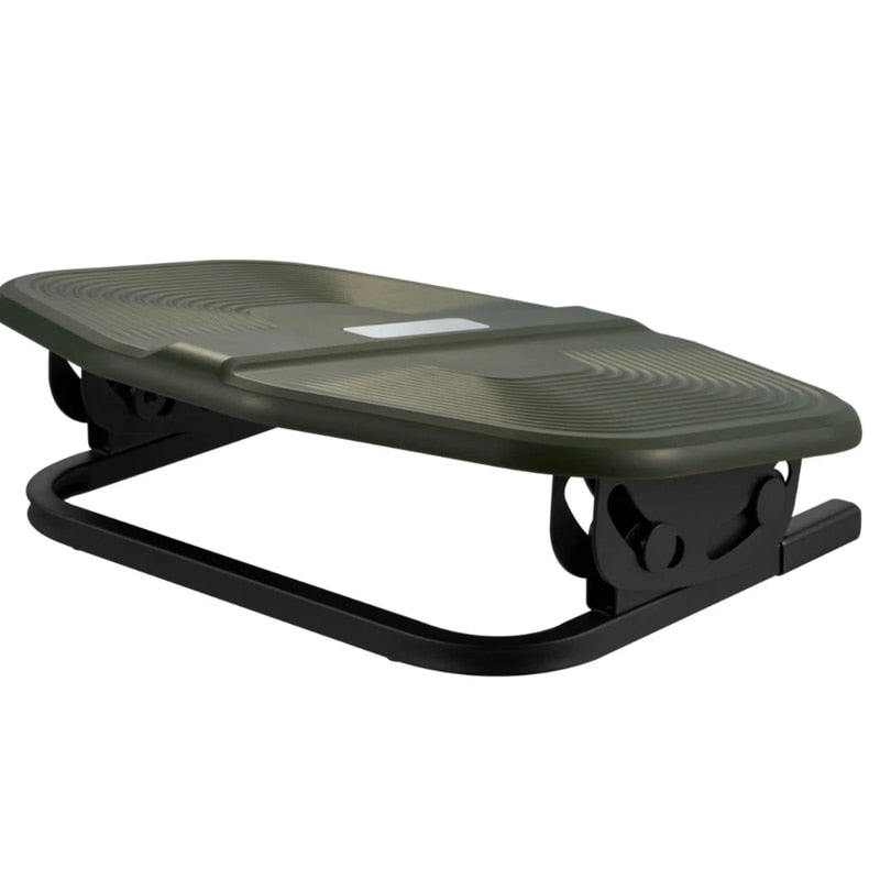 Suport picioare pentru birou, confort pentru picioare, ideal pentru birou, relaxare, intindere, pad-uri anti-alunecare, reduce stresul, reglabil +20° si -20°, verde, 40 x 30 x 9.9 cm