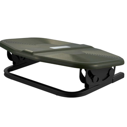 Suport picioare pentru birou, confort pentru picioare, ideal pentru birou, relaxare, intindere, pad-uri anti-alunecare, reduce stresul, reglabil +20° si -20°, verde, 40 x 30 x 9.9 cm