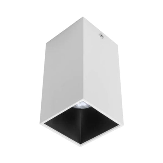 Spot aparent Xnitro, 1 x GU10, alb si negru, interior, 50W max, patrat, 220V
