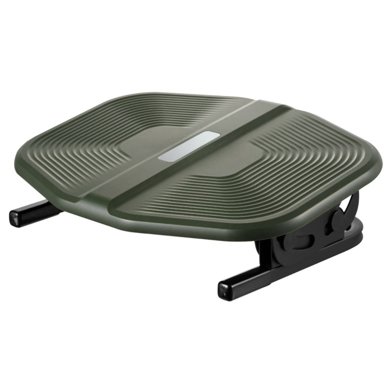 Suport picioare pentru birou, confort pentru picioare, ideal pentru birou, relaxare, intindere, pad-uri anti-alunecare, reduce stresul, reglabil +20° si -20°, verde, 40 x 30 x 9.9 cm