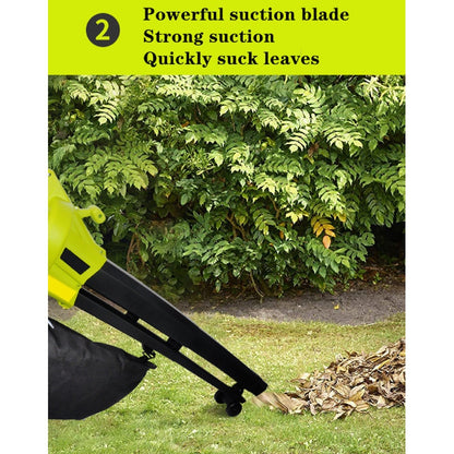 Suflanta sau aspirator cu tocator pentru frunze Grunman SAF-2400Q, 3 kg, electrica, 13.2 mc/min putere aer aspirat, 2400 W, sac 35 l