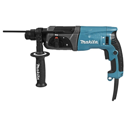Ciocan rotopercutor Makita, 780 W, cu cablu, 1100 rpm, pentru beton, otel, lemn, gaurire cu sau fara percutie, daltuire, SDS-plus, cu valiza, 4500 percutii / min, 2.4 J, 230V, 2.9 kg, lungime 37 cm