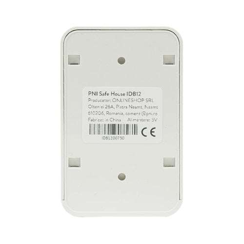 Sonerie video smart, inteligenta PNI, aplicatie telefon TUYA, viziune nocturna, sonerie de interior, usor de instalat, Wi-Fi, IP54, -26 grade pana la +80, exterior, alb