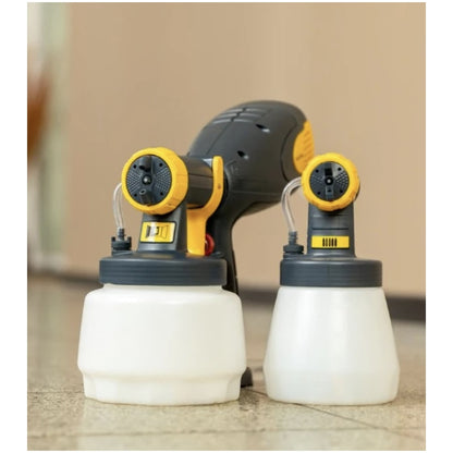Pistol de vopsit electric, Wagner, 510 W, include pistol, rezervor vopsea 0.8l si vopsea 1.3l, pulverizare reglabila, 230V, Vascozitate 3000 mPas, Capacitate de pompare 230 ml/min, 230V, 2.75 kg