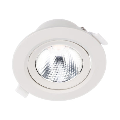 Spot LED incastrat PT 08 70427, 10W, lumina neutra, orientabil, alb mat