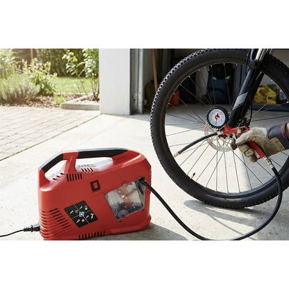 Compresor aer cu piston, fara ulei, portabil, 1.1 kW, 1.5 CP, 3550rpm, temperatura de la 0 la 40 grade, 8 bar, Panzer