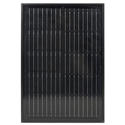 Proiector solar cu LED PNI, 100 W, 1050 lm, lumina rece, negru, IP65, exterior, 3 moduri, durabil si rezistent la intemperii, 300x205x65 mm, control 2, 4, 6, 8 ore, acumulator 10 Ah, aliaj aluminiu