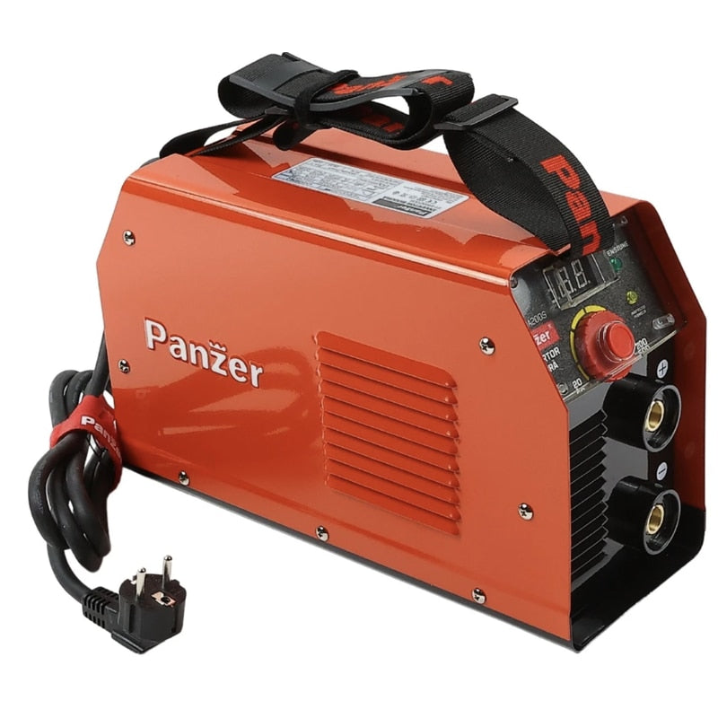 Invertor sudura MMA, Panzer, 4 mm diametru, protectie IP21S, putere absorbita 2.95 kW, alimentare 230 V, tensiune mers in gol 25 V, curent sudare 20 - 200 A, compact, pentru constructii metalice