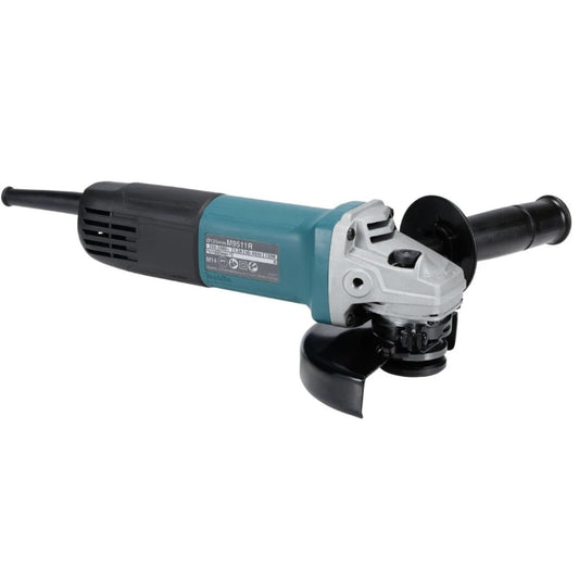 Polizor unghiular Makita, 850 W, 11000 rpm, diametru disc 125 mm, profesional, Sistem de blocare, Aparatoare, M14, 2kg, 230V, include cheie splinturi, flansa de prindere, maner, piulita pentru flansa