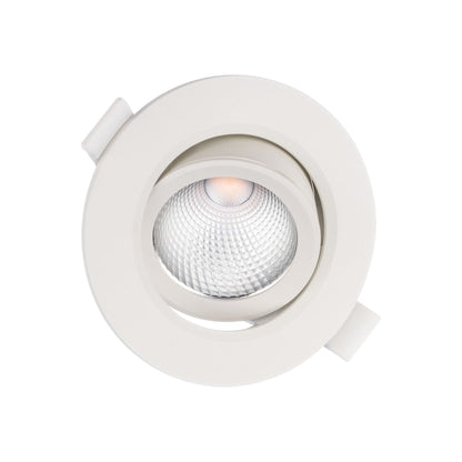 Spot LED incastrat PT 08 70420, 6.5W, lumina neutra, orientabil, alb mat