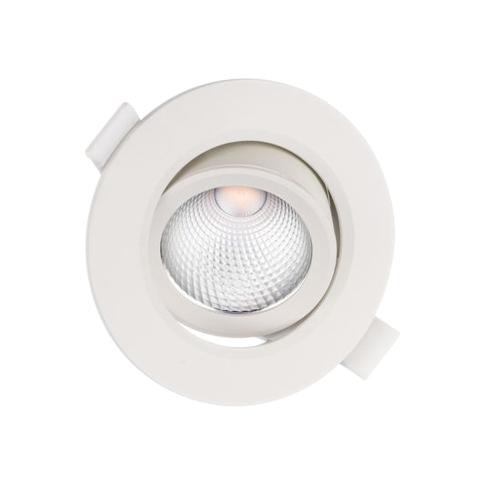Spot LED incastrat PT 08 70420, 6.5W, lumina neutra, orientabil, alb mat