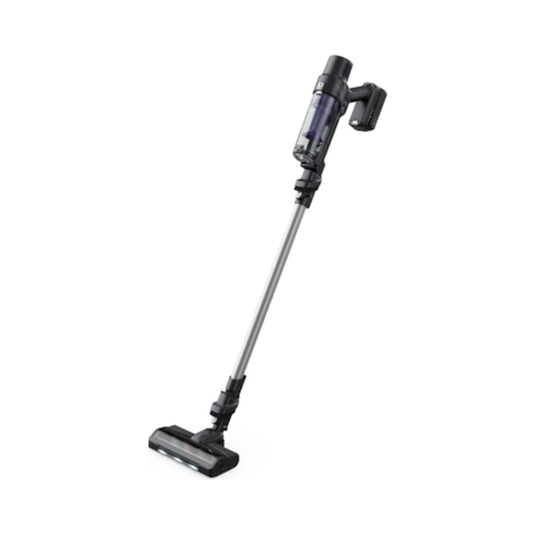 Aspirator vertical Rowenta X-Pert, ciclonic, aspirare uscata, pentru uz casnic si auto, perie cu iluminare LED, acumulator Li-ion 18 V, 0.44 litri, 140 W, negru si violet