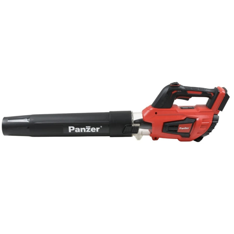 Suflanta frunze Panzer, acumulator neinclus 18 V, 13000 - 16000 rpm, 9.5 volum aer mc / min, viteza 126 km/h, LED luminos, curatarea aleilor, trotuarelor, sau alte zone ale gradinii