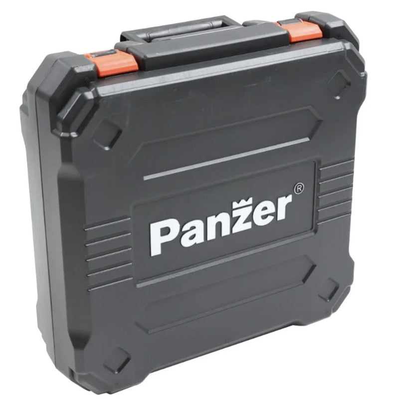 Masina de gaurit si insurubat, cu 1 acumulator, 18 V, 2 Ah, Panzer, 1600 rpm, mandrina rapida, motor fara perii, cu valiza, 13 mm mandarina, 1 incarcator, 1 valiza transport, usor de depozitat, carat