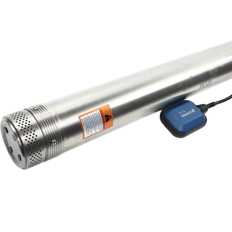 Pompa submersibilă Grunman Plus, 1100W, inox, debit 6 mc/h, înălțime refulare 71 m, IP68